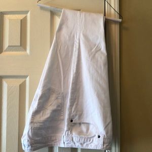 Chico’s white platinum denim jeans